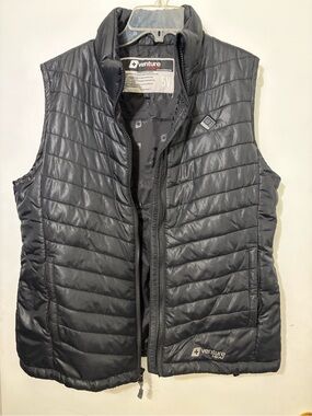 Venture Heat women Heated puffer vest  Black large.